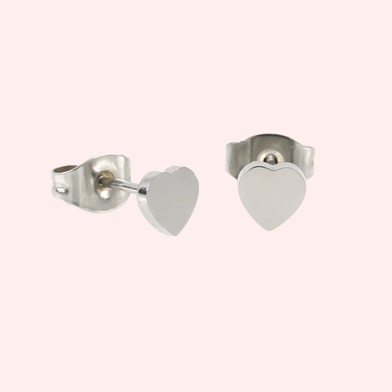 Mini Love Heart Hypoallergenic Earrings