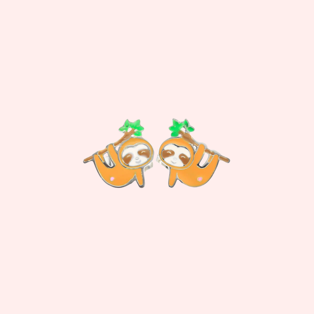 Sloth Stud Hypoallergenic Earrings – Solace Jewellery Ltd®