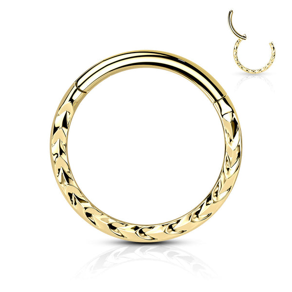 Stainless Steel Chevron Hinged Segment Ring