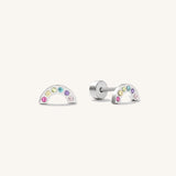 Sparkly Rainbow Flat Back Earrings