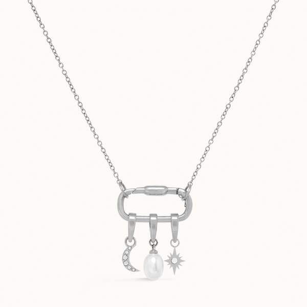 Open Link Carabiner Chain Necklace