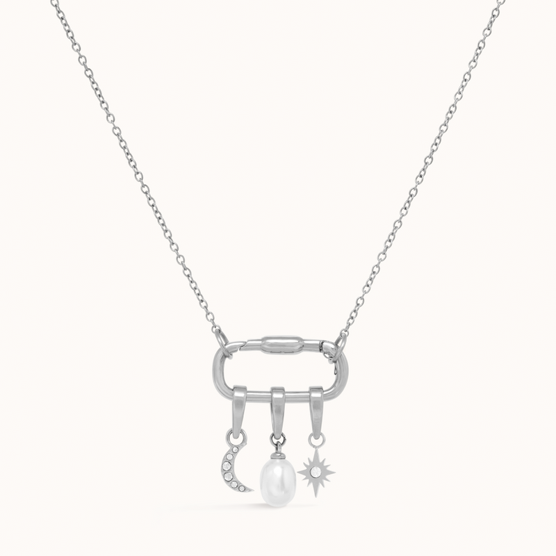 Open Link Carabiner Chain Necklace