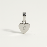 Heart Initial Charm