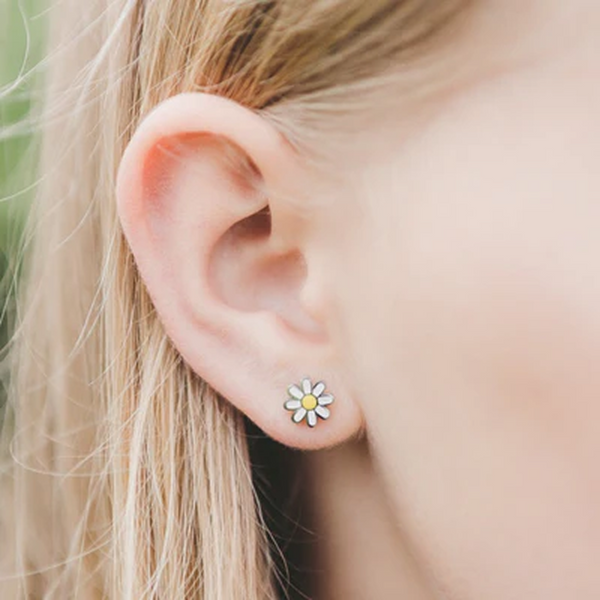 Kids Daisy Flat Back Earrings
