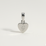 Heart Initial Charm