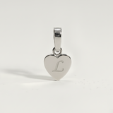 Heart Initial Charm