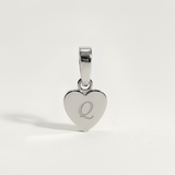 Heart Initial Charm