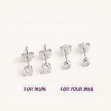 Sparkle Together | Cubic Zirconia Stud Set of 2