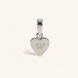 Heart Initial Charm