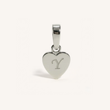 Heart Initial Charm