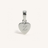 Heart Initial Charm