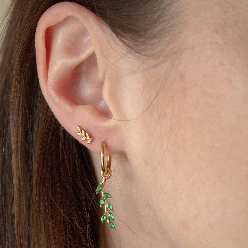 Trendy Gold Hollow Leaf Drop Earrings - Fashion Dangle Earrings With Hook Closure