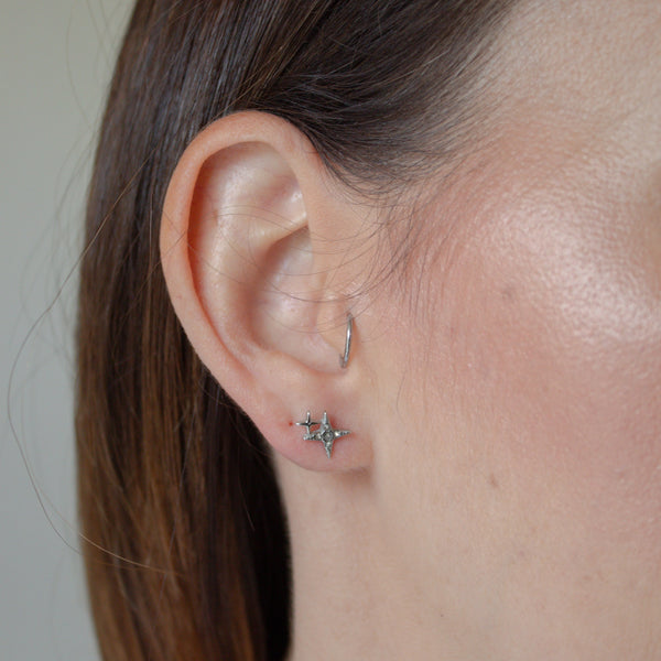 Double Star Hypoallergenic Earrings