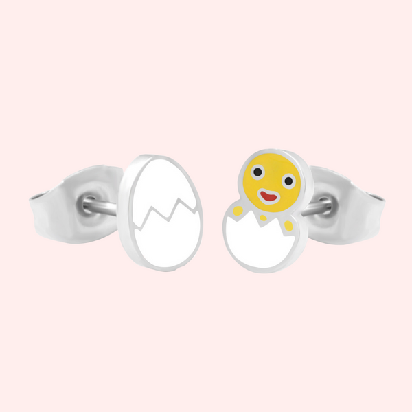 Chick Hatching Hypoallergenic Earrings