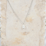 Pearl Pendant Hypoallergenic Chain Necklace