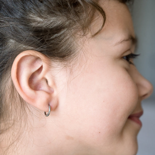 Little 1cm Hypoallergenic Hoop Earrings