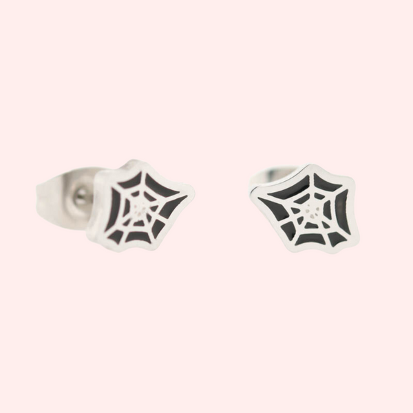 Spider's Web Hypoallergenic Earrings