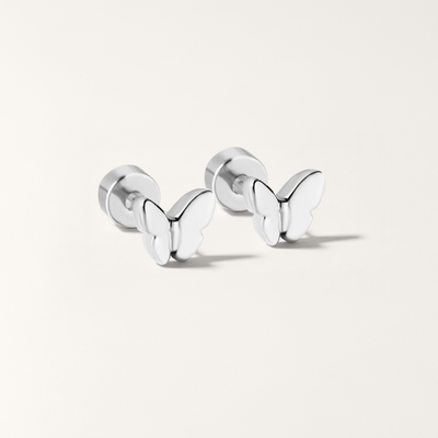 Butterfly flat back earrings