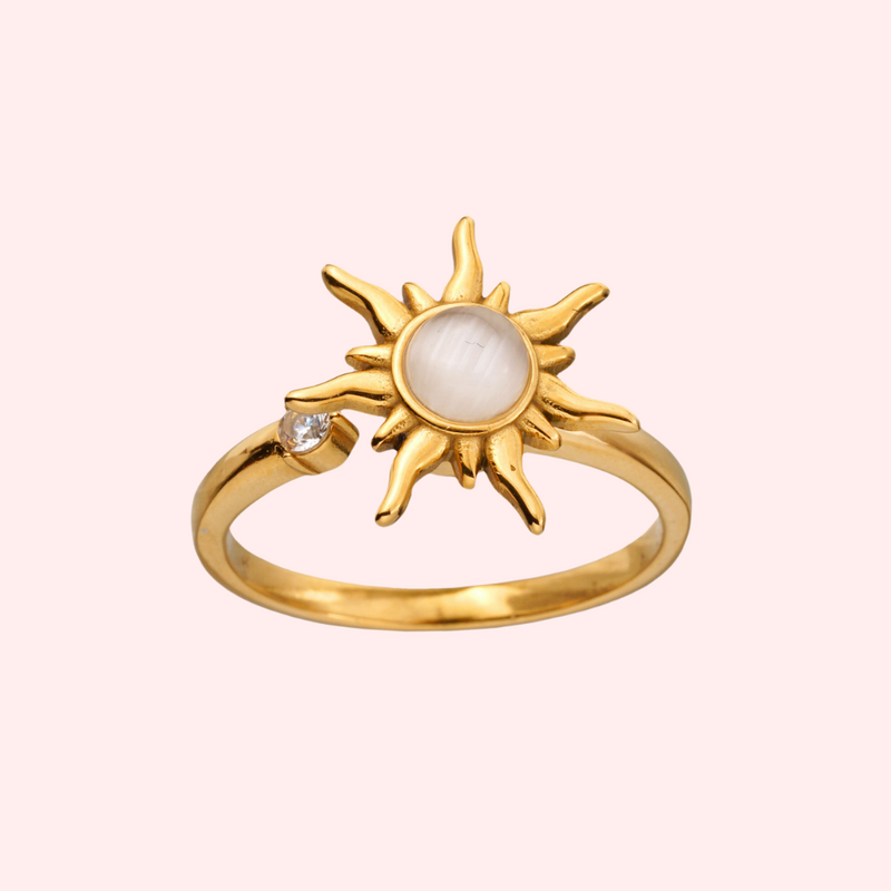 Sun ring, sterling silver 925, ODL-01076 10,5x19,3 mm r.11 - SILVEXCRAFT