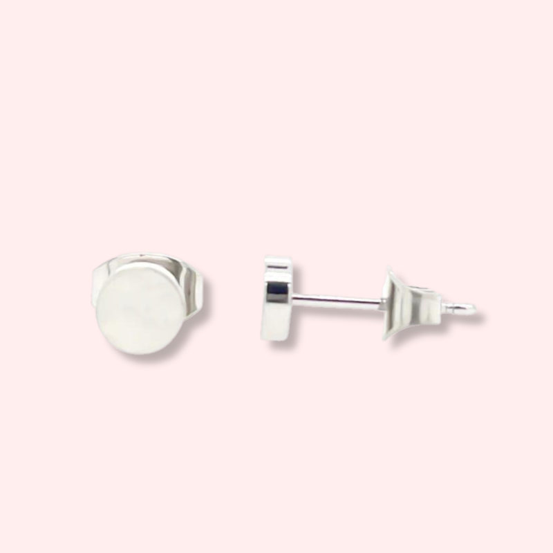 Implant Grade Titanium Mini Round Hypoallergenic Earrings – Solace