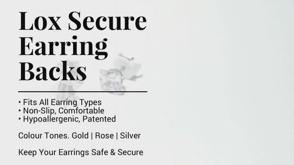 Lox Secure Locking Earring Backs - 2 Pairs