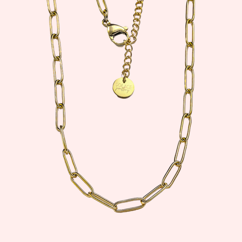 Paperclip Chain Hypoallergenic Necklace
