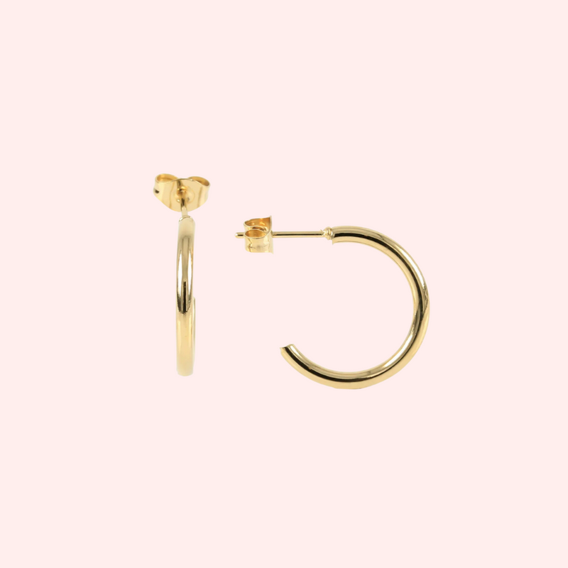 Stud hoop online earrings