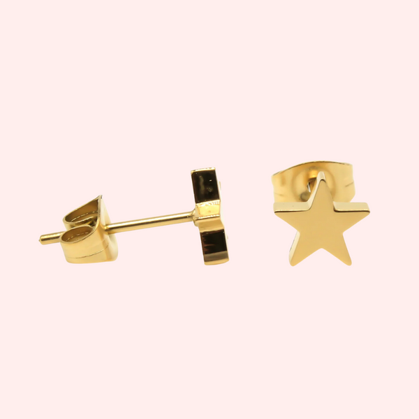 Hypoallergenic star store earrings