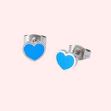 Kids Love Heart Stud Hypoallergenic Earrings