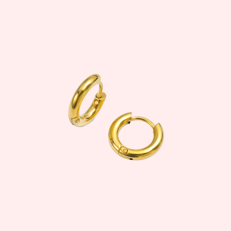 Little 1cm Hypoallergenic Hoop Earrings Solace Jewellery Ltd