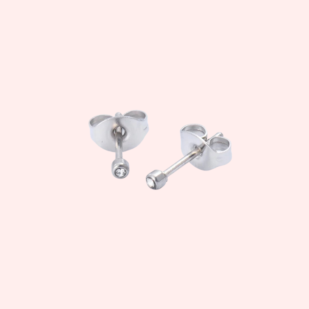 Mini CZ Stud Hypoallergenic Earrings – Solace Jewellery Ltd®