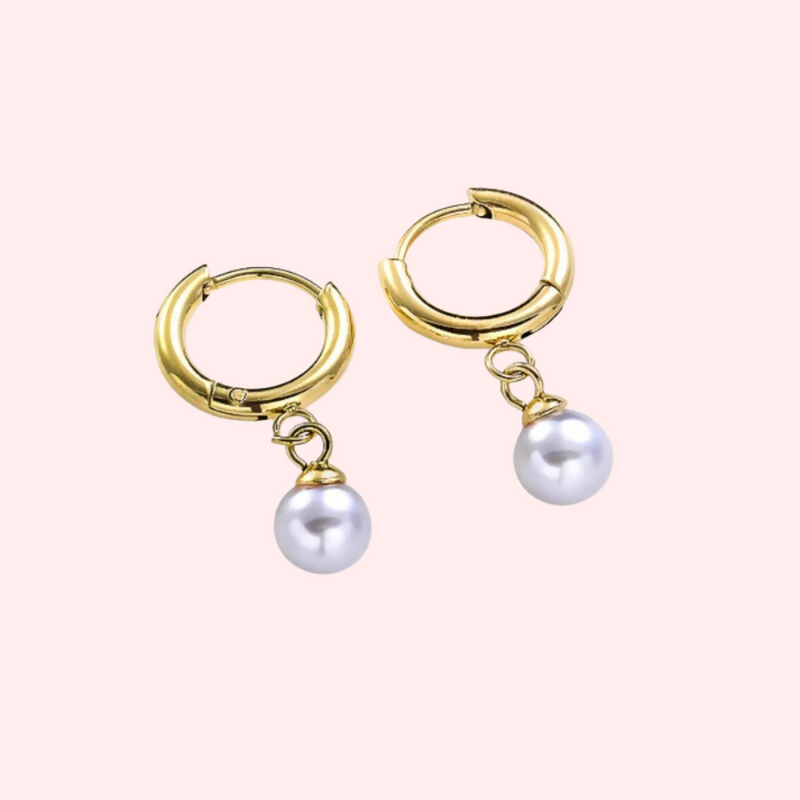 Hypoallergenic 2025 pearl earrings