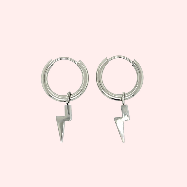 Orecchini Huggie Crystal Color Piccoli in Argento 925 e zirconia cubica Orecchini Huggie Crystal Color Piccoli in Argento 925 e zirconia cubica