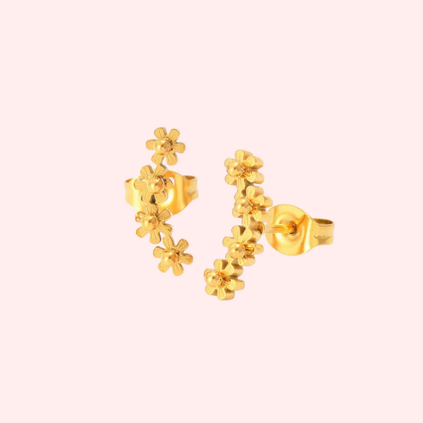 Small gold plated stud earrings of a westie head (1cm) | Westie Rescue  Scheme Shop