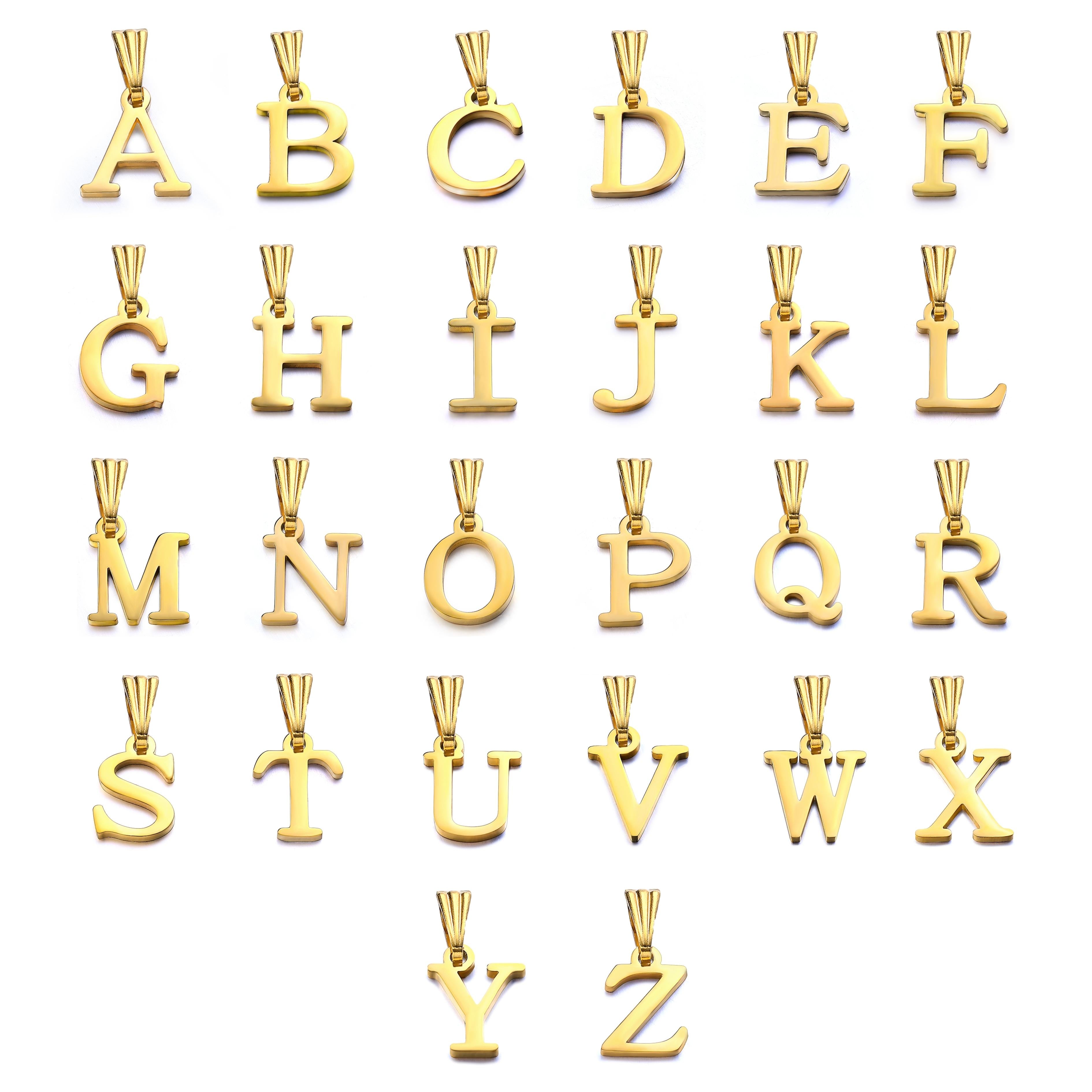 Letter Pendant Gold – Solace Jewellery Ltd®