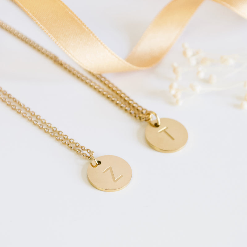Initial Necklaces For Women, 14k Gold Plated Delicate Gold Letter Necklace  Personalized Tiny Initial Pendant Necklace Monogram Cute Letter Name Choker  Necklaces For Girls Minimalist Golden Jewelry | SHEIN UK