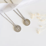 A-Z Initial Necklace Silver