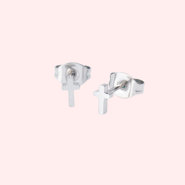 Mini Cross Hypoallergenic Earrings