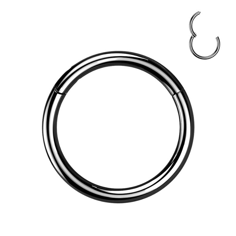 Single Hinged Titanium Segment Hypoallergenic Ring