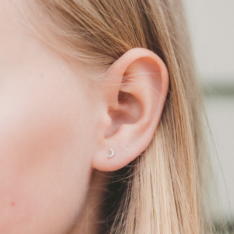 Mini Moon Hypoallergenic Earrings