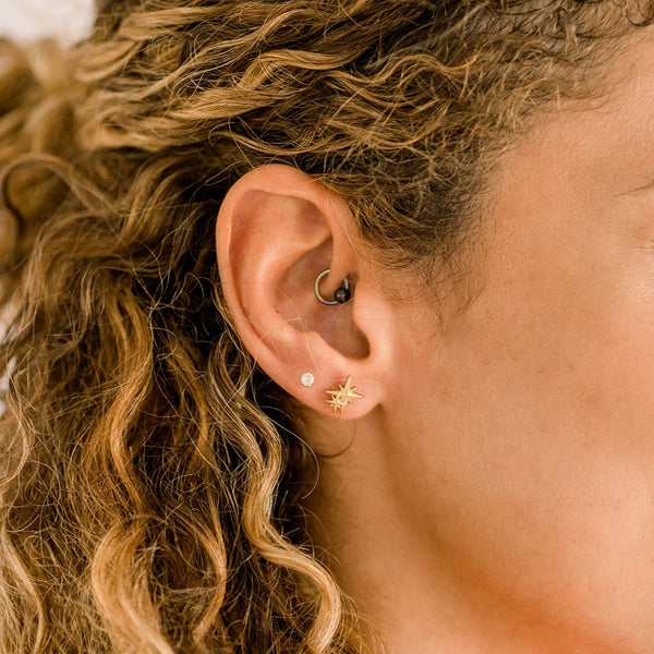 Mother & Daughter Star Hypoallergenic Earrings
