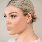 Sandblasted Star Hypoallergenic Earrings