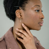 Mini Pearl Drop Huggie Hypoallergenic Earrings