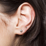 Implant Grade Titanium Ball Hypoallergenic Earrings