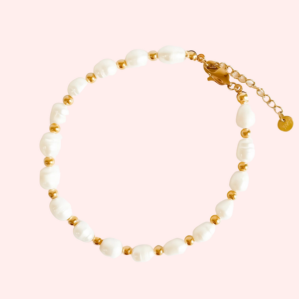 Pearl Beaded Hypoallergenic Anklet