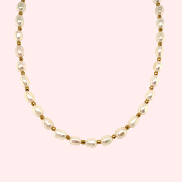 Pearl Beaded Hypoallergenic Choker Necklace